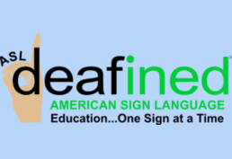 ASL Deafined website logo