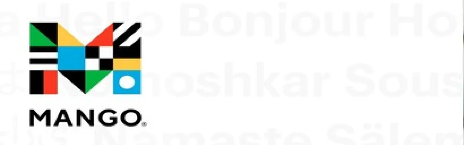 Image shows the logo for Mango languages with MANGO typed beneath it.
